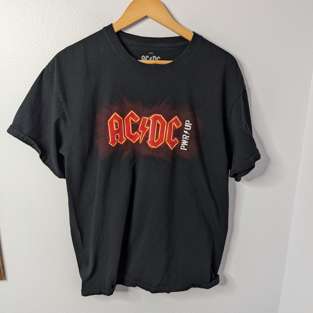 AC/DC “PWR UP” Graphic Band Tee, Size Large, 100% Cotton - Picture 1 of 3
